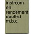 Instroom en rendement deeltyd m.b.o.