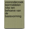 Vooronderzoek leermiddelen IVBO ten behoeve van de basisvorming by P. Edelenbos