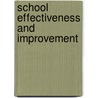 School effectiveness and improvement door Onbekend
