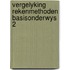 Vergelyking rekenmethoden basisonderwys 2