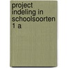 Project indeling in schoolsoorten 1 a door Onbekend