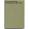 Instroomonderzoek exp.middensch.1983-1984 by Vries