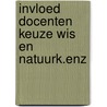 Invloed docenten keuze wis en natuurk.enz door Werf