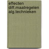 Effecten diff.maatregelen alg.technieken door Alwine de Jong