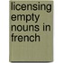 Licensing empty nouns in French
