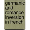 Germanic and romance inversion in French door C. de Bakker