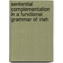 Sentential complementation in a functional grammar of Irish
