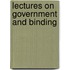 Lectures on government and binding