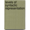 Levels of syntactic representation door May