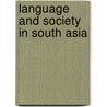 Language and society in south asia by Shapiro