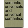 Semantic universals and universal semantics door Onbekend