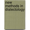 New methods in dialectology by Schouten