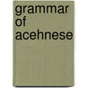 Grammar of acehnese by Durie