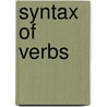 Syntax of verbs by Koopman