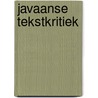 Javaanse tekstkritiek by Molen