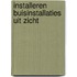 Installeren buisinstallaties uit zicht