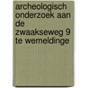 Archeologisch onderzoek aan de Zwaakseweg 9 te Wemeldinge by R.D. van Weenen