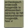 Archeologisch onderzoek Hoogendijk te Alblasserdam ograving op het bedrijventerrein Hoogendijk, fase VI by M. Tump