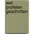 Wet profeten geschriften