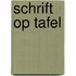 Schrift op tafel