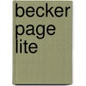Becker page lite door Onbekend