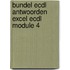 Bundel ECDL antwoorden Excel ECDL Module 4