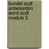 Bundel ECDL antwoorden Word ECDL module 3