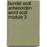 Bundel ECDL antwoorden Word ECDL module 3 by J. Riezebos