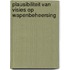 Plausibiliteit van visies op wapenbeheersing