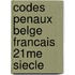 Codes penaux belge francais 21me siecle