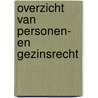 Overzicht van personen- en gezinsrecht by Baeteman