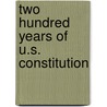 Two hundred years of u.s. constitution door Lenaerts