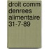 Droit comm denrees alimentaire 31-7-89