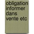 Obligation informer dans vente etc