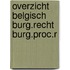 Overzicht belgisch burg.recht burg.proc.r