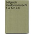 Belgisch strafprocesrecht 1 a b 2 a b