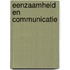 Eenzaamheid en communicatie