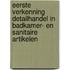 Eerste verkenning detailhandel in badkamer- en sanitaire artikelen