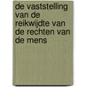 De vaststelling van de reikwijdte van de rechten van de mens door C.J. Staal