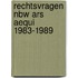 Rechtsvragen nbw ars aequi 1983-1989