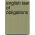 English law of obligations