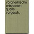 Vorgriechische ortsnamen quelle vorgesch.