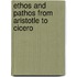 Ethos and pathos from aristotle to cicero
