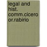 Legal and hist. comm.cicero or.rabirio by Tyrrell