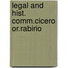 Legal and hist. comm.cicero or.rabirio door Tyrrell