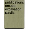 Publications am.soc. excavation sardis door Sardis
