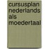 Cursusplan nederlands als moedertaal