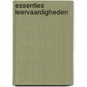 Essenties leervaardigheden door J. van den Berg