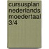 Cursusplan nederlands moedertaal 3/4