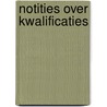 Notities over kwalificaties by Hovels